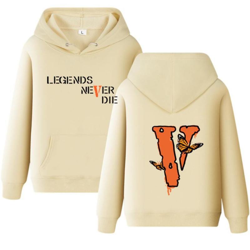 Kapuzenpullover Sweatshirts Unisex Mode Buchstaben Herren Damen Locker Langarm Schmetterling Hoodie