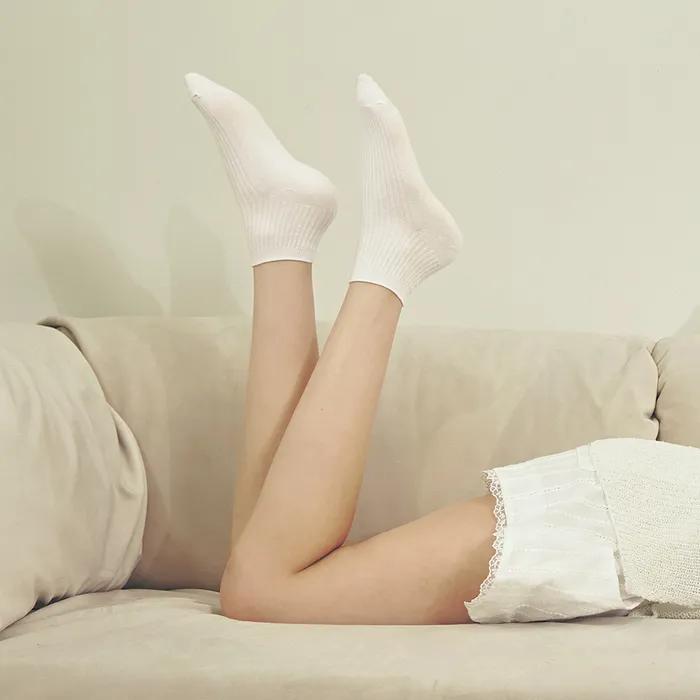 [1+1] Mango Ribbed Ankle Socks 2 Colors