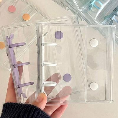 Transparent Photo Card Binder 3 Inch Mini Photo Album Idol Photocard Holder Loose-leaf Idol Card Protector Book