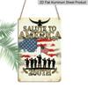 2D Flat "Salute To America 250th" Patriotic Metal Sign, 8×12 Inch Aluminum Wall Art, Vintage American Flag Design, Durable Decor for Independence