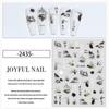 Chinese Ink Bamboo Trend Nail Art Stickers: Self-Adhesive Tearable Decals for DIY Decoration.