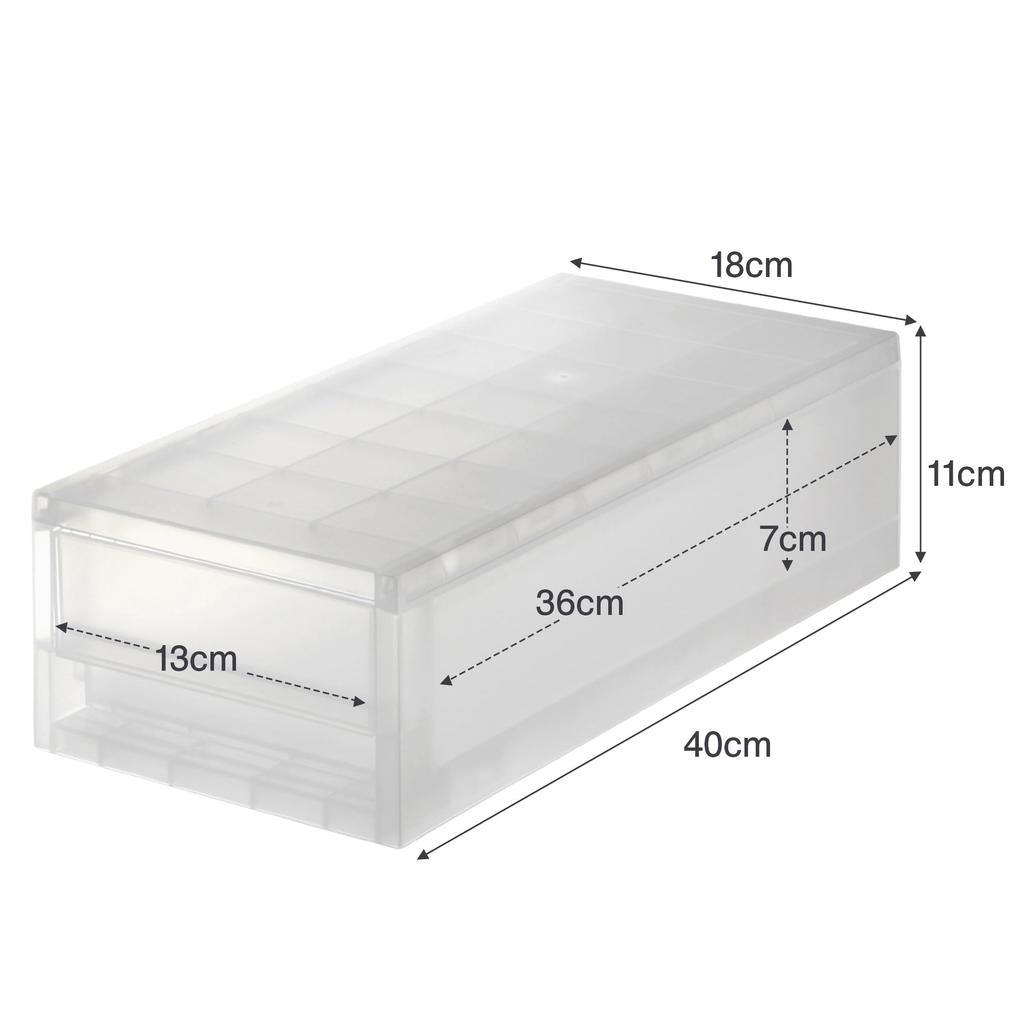 MUJI Polypropylene Storage 83832155 Stocker, Additional, Small,