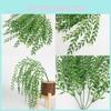 52 Cm Artificial Weeping Willow Hanging Green Ivy Vines For Elegant Home Decor