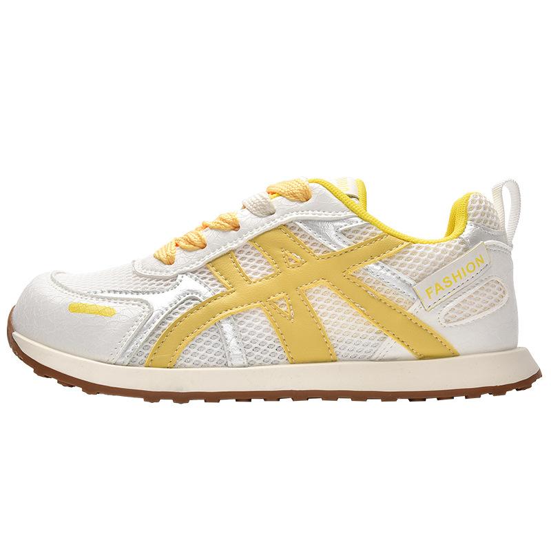 

Летняя новая легкая и дышащая обувь на мягкой подошве, универсальная повседневная спортивная обувь 5124 40 жёлтый