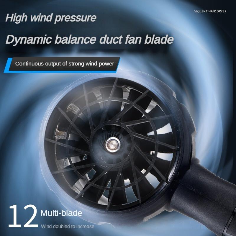 21V AWireless Portable Violent Turbine Fan High Power Electric Hair Dryer Stepless Speed Regulation Small Dust Blower