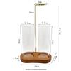 Figure-8 Glass Cup Incense Holder: Anti-Ash Meditation & Yoga Decor