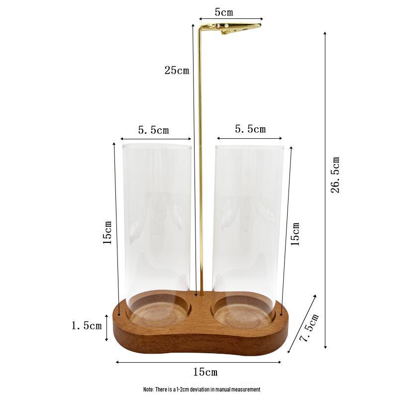 Figure-8 Glass Cup Incense Holder: Anti-Ash Meditation & Yoga Decor