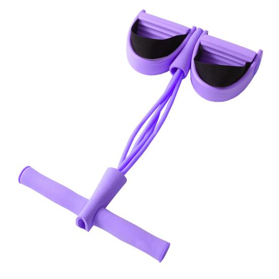 Multifunction 4/6-Tube Pedal Puller Resistance Band with Handle Elastic Yoga Sit-up Pull Rope Men Women Pedal Tensioner Exerciser Workout Equipment