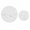 Elegant round table top in white marble look, 2 sizes diameter 70 cm & diameter 50 cm, durable melamine surface