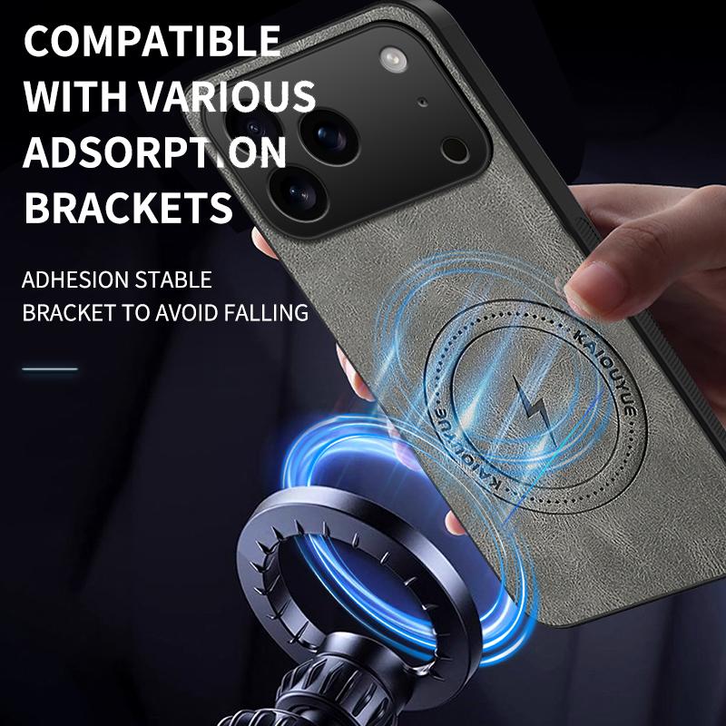 For iphone 17 Magnetic Protector Phone Case For iphone 17 Pro Max Sheepskin Leather Soft Shockproof Cover For Iphone 17 Air Case