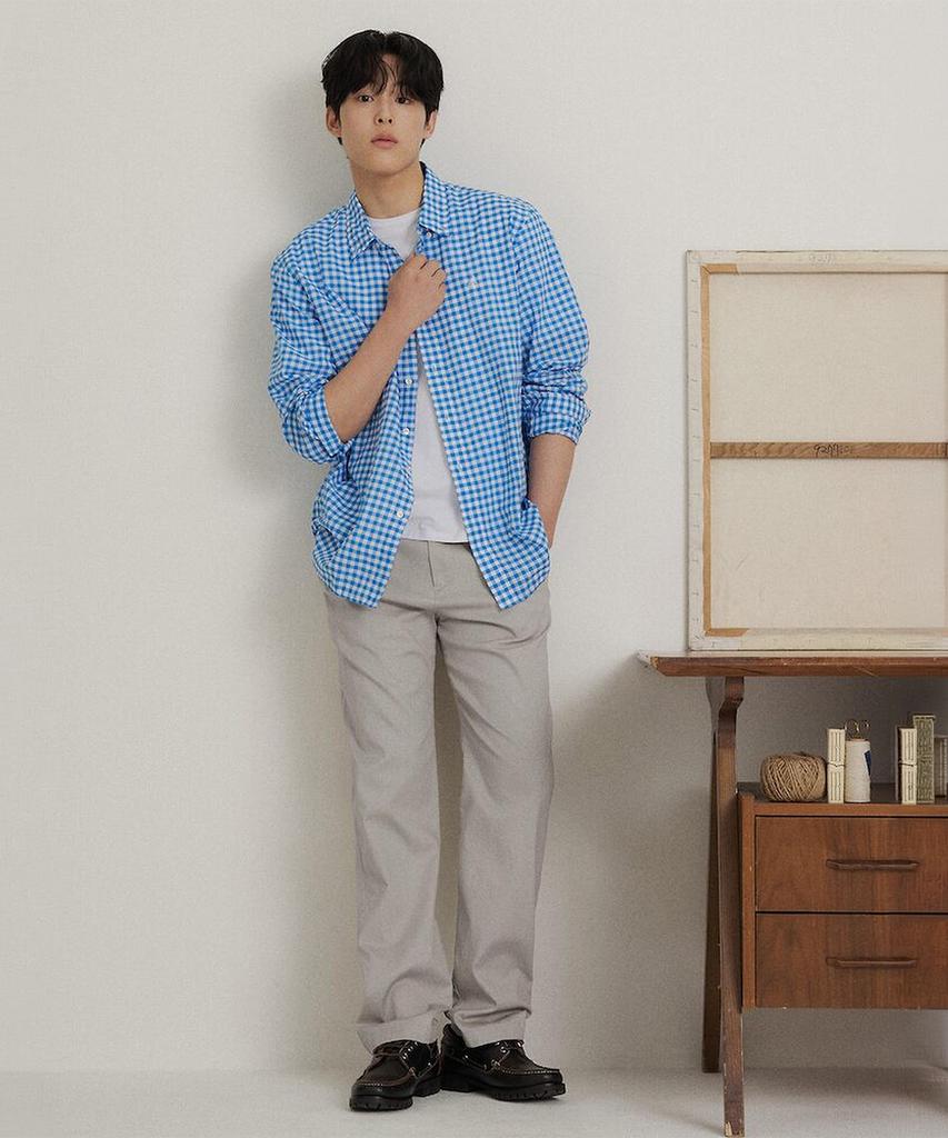 Binpolmen Pigment Washed Comfort Fit Chino Pants Beige