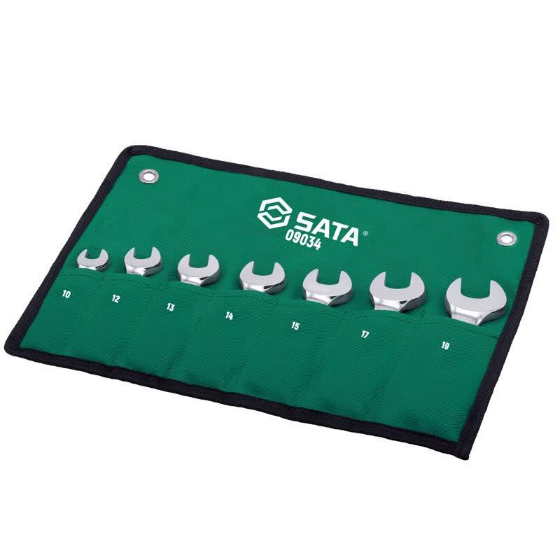 SATA 7-Piece Ratchet Combination Wrench Set
