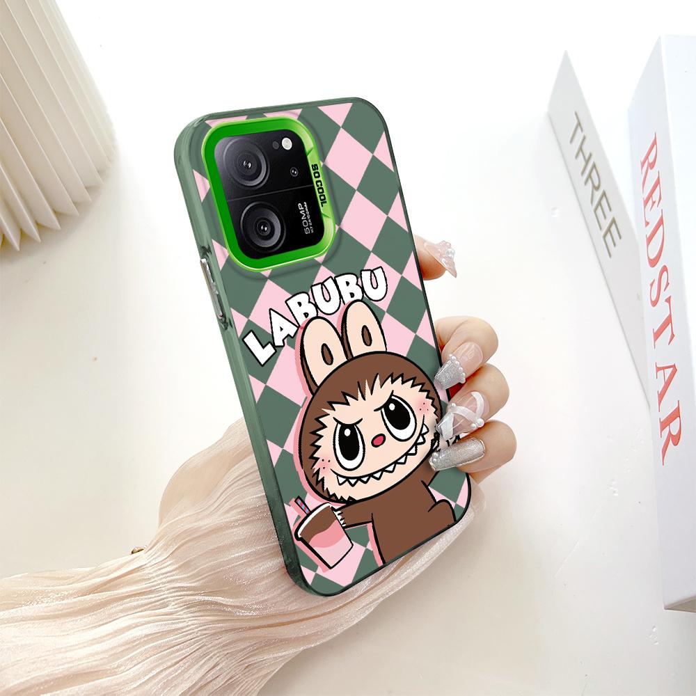 

Окрашенный узор, цветной серебристый, двухсторонний, жесткий, противоударный чехол для телефона Xiaomi Redmi Poco Redmi Note 14 Pro 4G зелёный