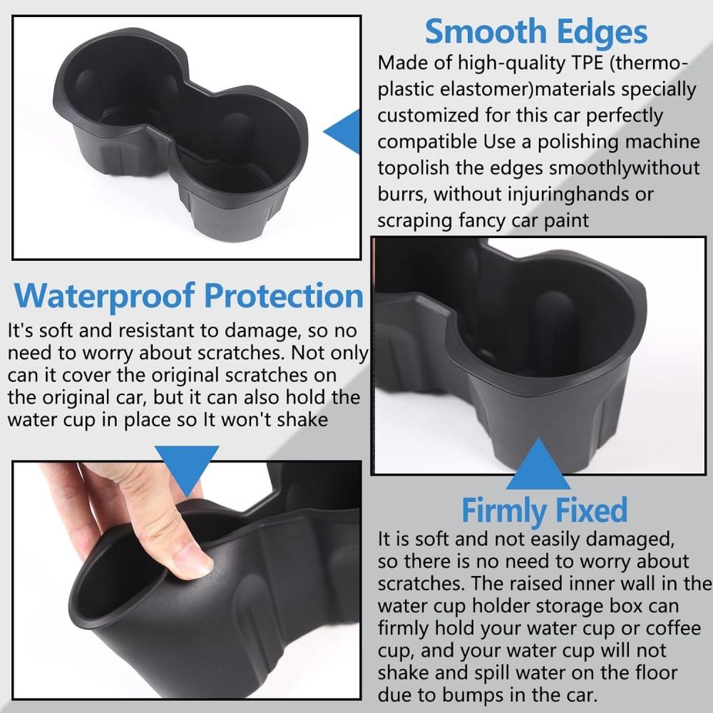 For BMW X1 U11 Center Console Organizer Tray 2025 2025 U11 Lower Console Organizer Tray TPE Under Console Storage Box Cup Holder