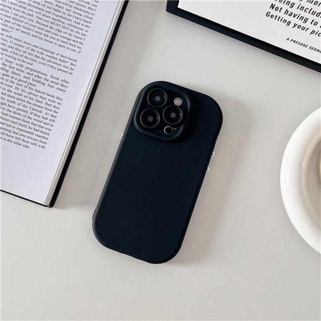 Per iPhone 14 15 16 Pro Max Colore Caramella Forma ad Arco Telaio Morbido in Silicone Custodia per Telefono Per iPhone X XR 11 12 13 Copertura Protettiva Lente