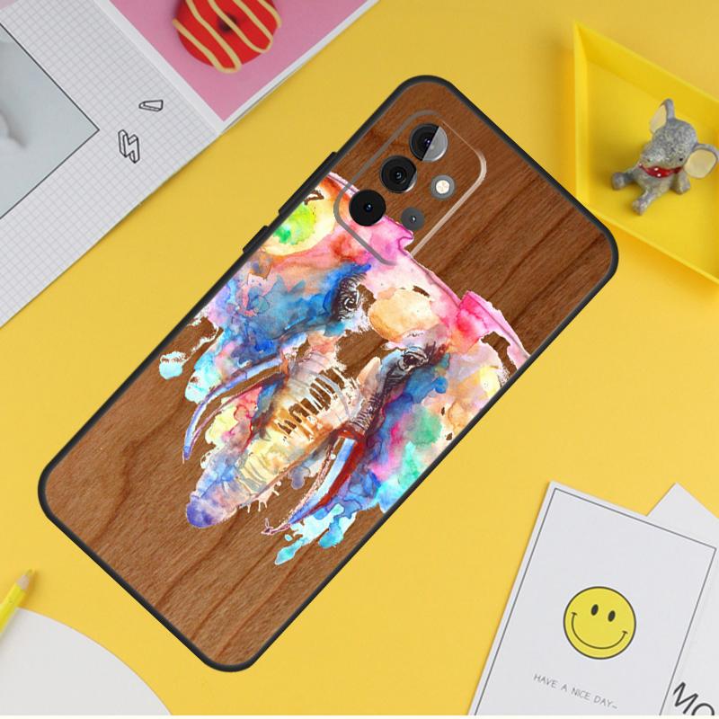Natural Bamboo Wood Pattern Print Case For Samsung Galaxy A16 A26 A36 A56 A06 A55 A35 A15 A53 A32 A52 A33 A13 A14 A34 A54 A17