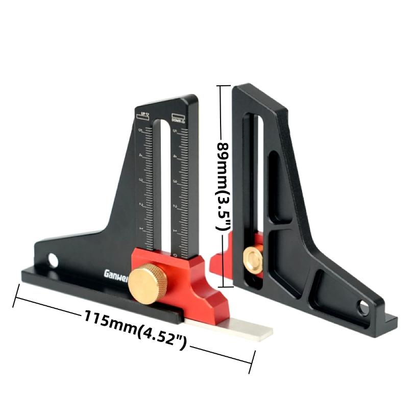 Precision Height Gauge - Metric Depth Measurement Tool, Ideal for DIY Projects, Woodworking Tools for Table Saw, Router Table