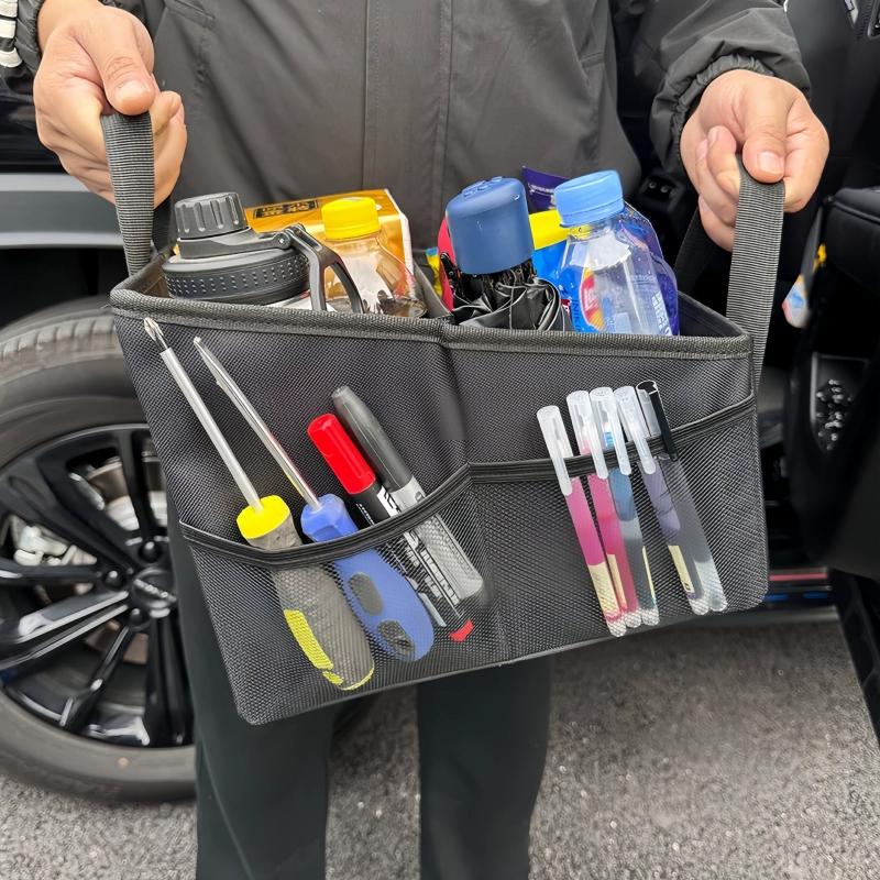 Car Trunk Storage Box Folding Automotive Backseat Trunk Cargo Organiser Bin Multi-Purpose For SUV MPV Auto Seat Back Box