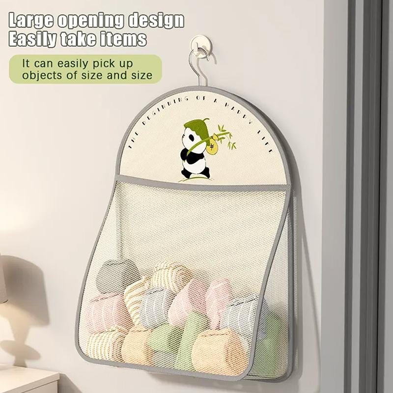 Large Capacity Storage Net, Dormitory Wardrobe, Socks Underwear Hanging Bag, Multilayer Breathable Mesh Pocket Door Storage Bags