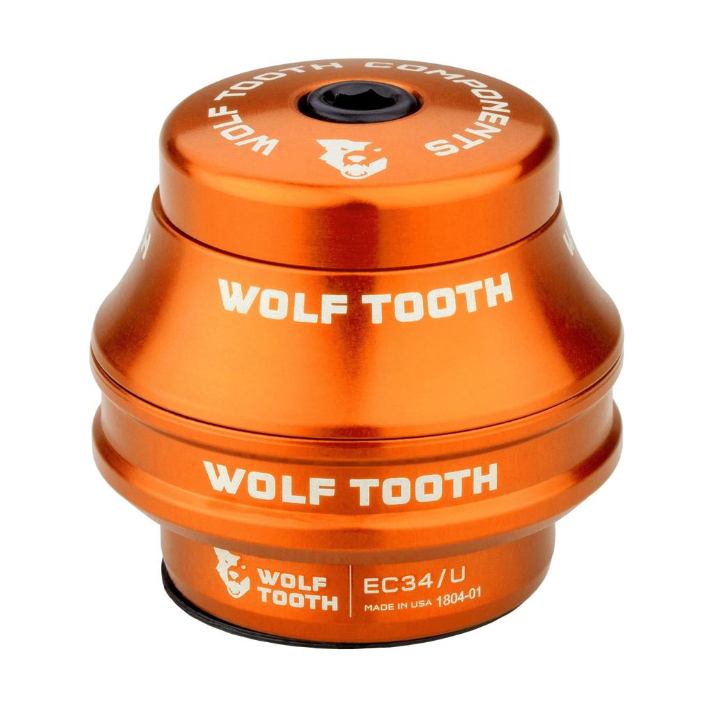 Wolf Tooth Premium Upper 16mm Raw EC34/28.6 Headset, Stack, Silver, U1EC34U-5MM-RSIL