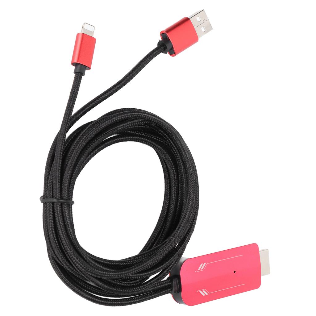 Video Adapter Cable IOS Interface To High Definition Multimedia Interface 1080P High Definition Video Converter Cable
