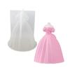 Silicone Ornament Mold Durable Crafting Moulds Wedding Dress Shape Flexible Mold