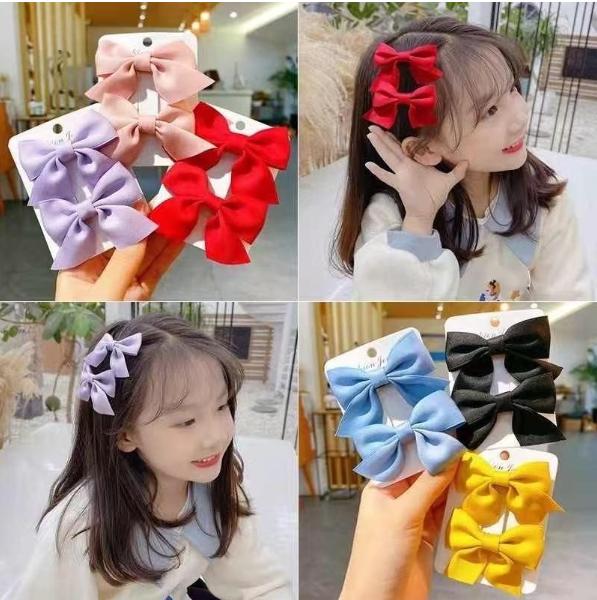 Children's Hair Clip, Bow Headband, Cute Princess, Little Girl's Hair Accessory, Red Girl's Internet Celebrity Clip, Baby Card