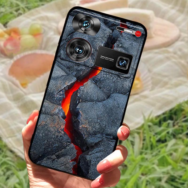 Shockproof Funda For ZTE Nubia Z60 Ultra Case Silicon Black Soft Bumper for Nubia Z60 Ultra Phone Cases Z60Ultra Cartoon Shell