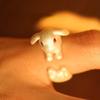 Adjustable Finger Ring Opening Punk Party Jewelry Korean Style Ring Women Rings Rabbit Animal Ring