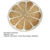 Lemon Slice Placemat Linen Heat Insulation Dining Mat Embroidered Round Orange Washable Placemat for Dining Table Decoration Protection