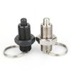 Factory Outlet M8/10/12/16/20mm Stainless Steel/ Carbon Steel Retractable Index Plungers Pull Ring Locating Pins With Lock Nuts