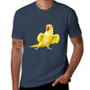 Yellow Indian Ringneck Parrot Tshirt Soft Stretch Short Sleeve Top