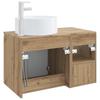Bathroom Furniture Set 2 Pcs. Artisan Oak Engineered Wood