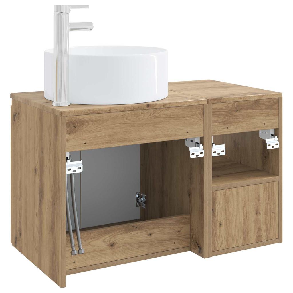 Bathroom Furniture Set 2 Pcs. Artisan Oak Engineered Wood