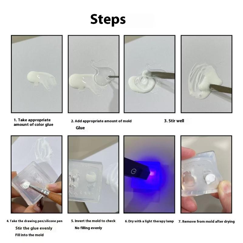 1ks Řetízek Ledový květ Motýl 3D Akrylová forma Ozdoby na nehty DIY Design Silikonová forma na nehty