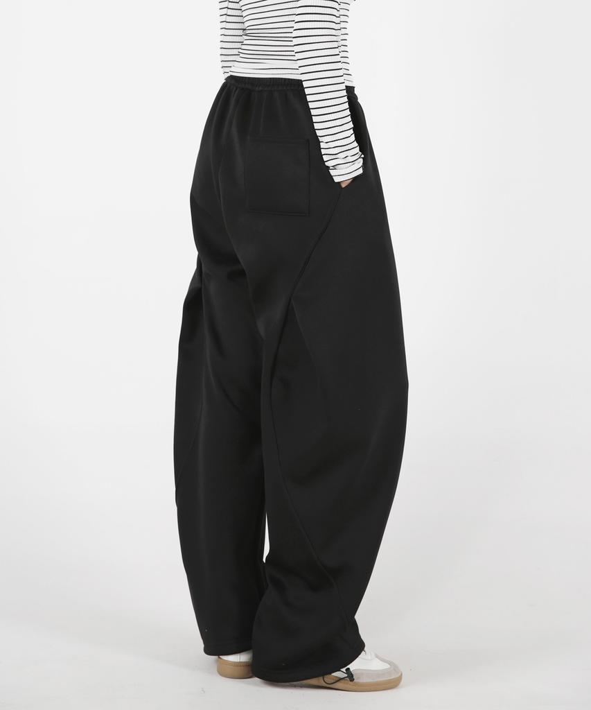 UMM Women'S Side Curve Cut Wide Fit String Pants 3 Colors