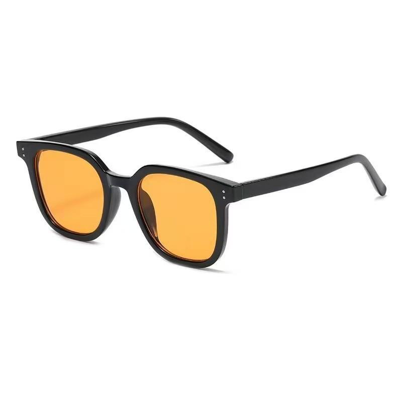 Trendy And Stylish Brown Sunglasses, Retro Rivet Square Frame, Unisex, Sun Protection & UV Resistant Sunglasses 1888