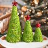 Christmas Christmas Desktop Ornaments Christmas Gifts Colorful Dot Design Cute Plush Christmas Tree Exquisite 3PCS/Set
