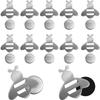 12 Pcs Poids Magnétiques pour Nappe Forme d'Abeille Poids en Acier Inoxydable pour Nappe Clips de Nappe pour Pique-nique en Plein Air Fête Jardin Intérieur (argent)