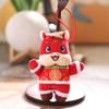 Year Of The Horse Mascot Keychain Delicate Cute Cartoon Tang Suit Mini Zodiac Horse Plush Doll Pendant Bag Decoration Gift