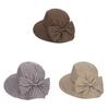 Uv Protection Flannel Ladies Cap With Wide Brim For Sun Sunshade Sunhat Summer