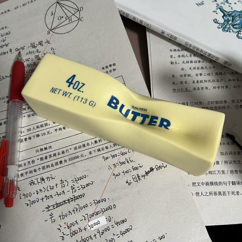 Weicher Butterstift mit langsamer Rückfederung zum Quetschen Fidget Silikon Stressabbau Käse-Stäbchen Gadget Lustiges Anti-Angst Geschenk