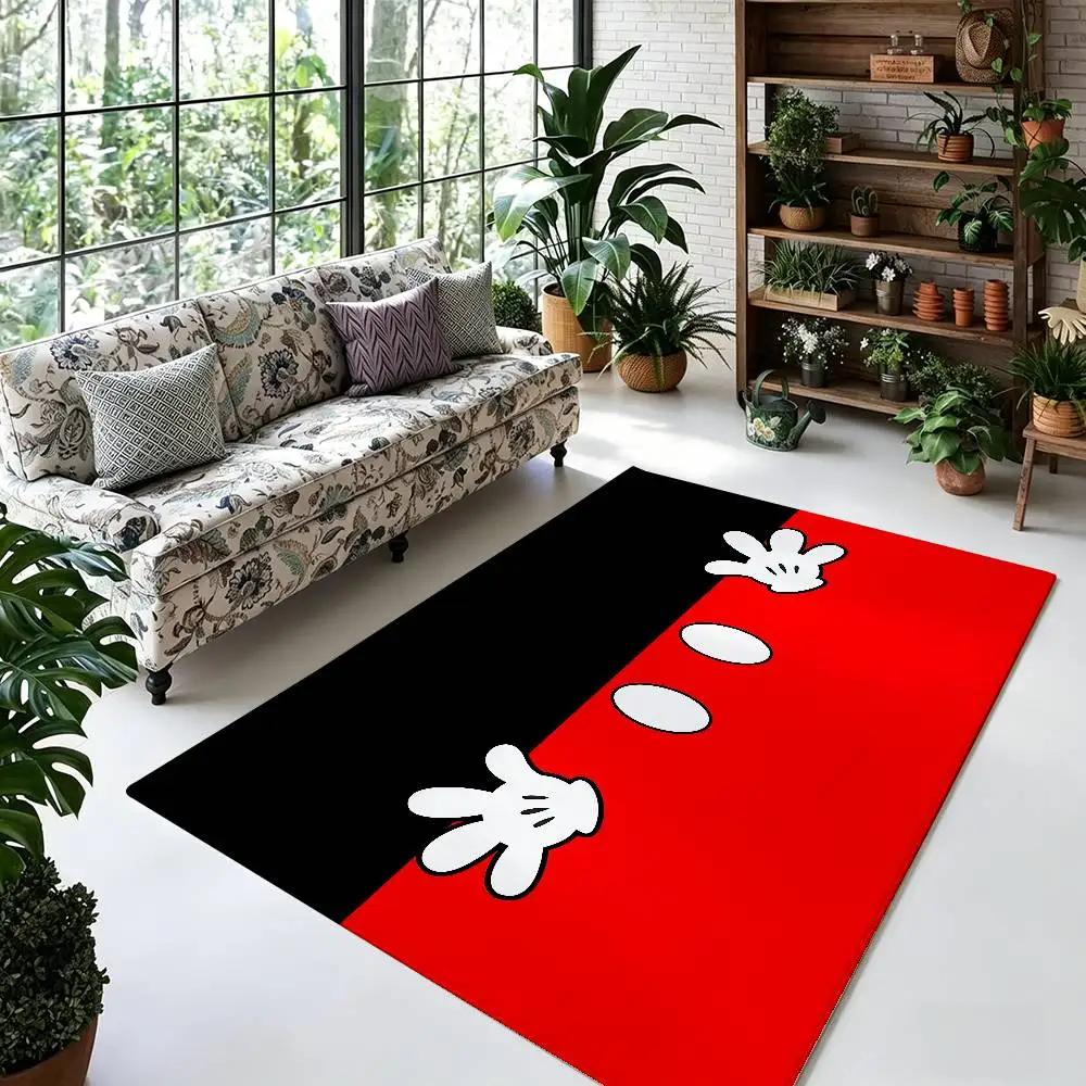 Cute M-Mickeys Mouses Floor Mats Home Laundry Rug Carpet For Living Room Decor Lounge Area Anti-slip Foot Mat Entrance Doormat