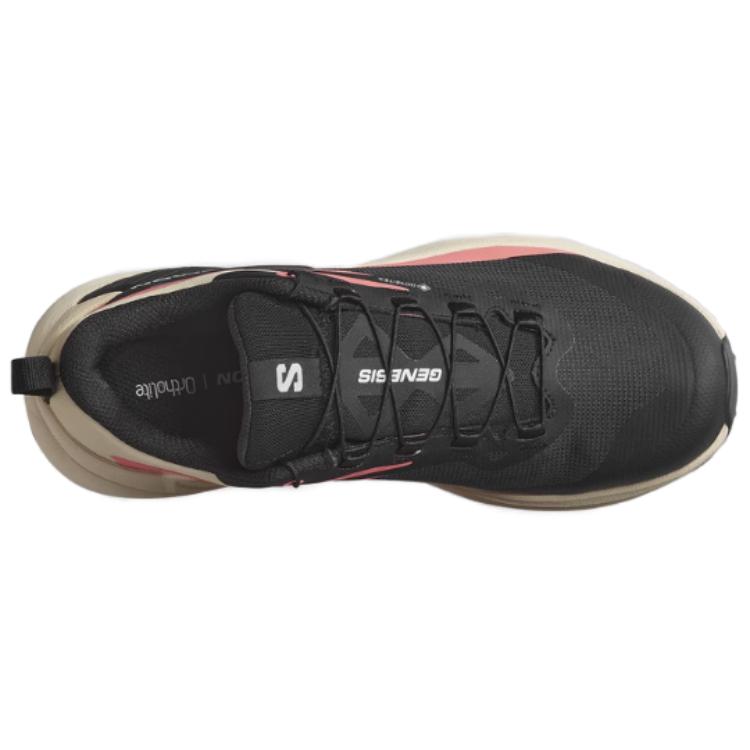 Salomon Genesis Gtx Comfortable Versatile Non-Slip Durable Low-Top Trail Running Shoes Women sneaker Black Brown 478079