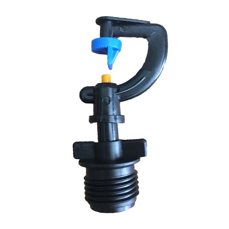 5Pcs 180 Degree Rotating Sprinkler G Type Yellow Small Wheel Nozzle Pile Connector For Irrigation Garden Watering