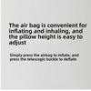 Adjustable Airbag Neck Pillow Inflatable Cervical Support Pillow for Sleeping Massage Breathable Pillow Core