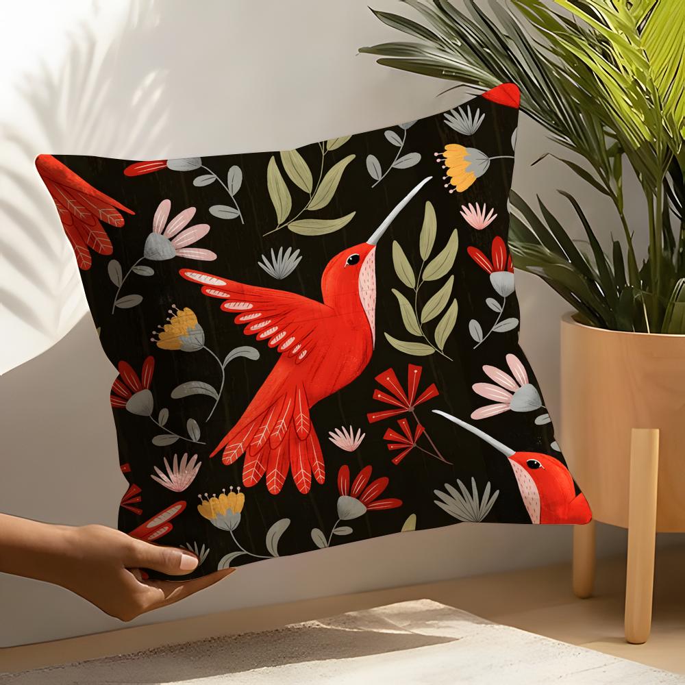 Simple Farm Crop Flower Print Pillow Case Home Living Room Decoration Linen Pillowcover Pillow Cases Cushion Cover