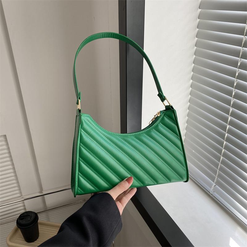 Women'S Bag Fashion Small Square Bag Niche Embossed Shoulder Bag Trend Versatile Underarm Bag Tide