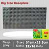 11 Colors 51*25.5cm Large Particle Size Building Blocks Baseplate Bricks Base Plate DIY Educational Toys for Children Brick Wall