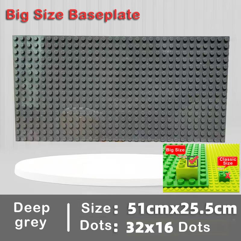 11 Colors 51*25.5cm Large Particle Size Building Blocks Baseplate Bricks Base Plate DIY Educational Toys for Children Brick Wall